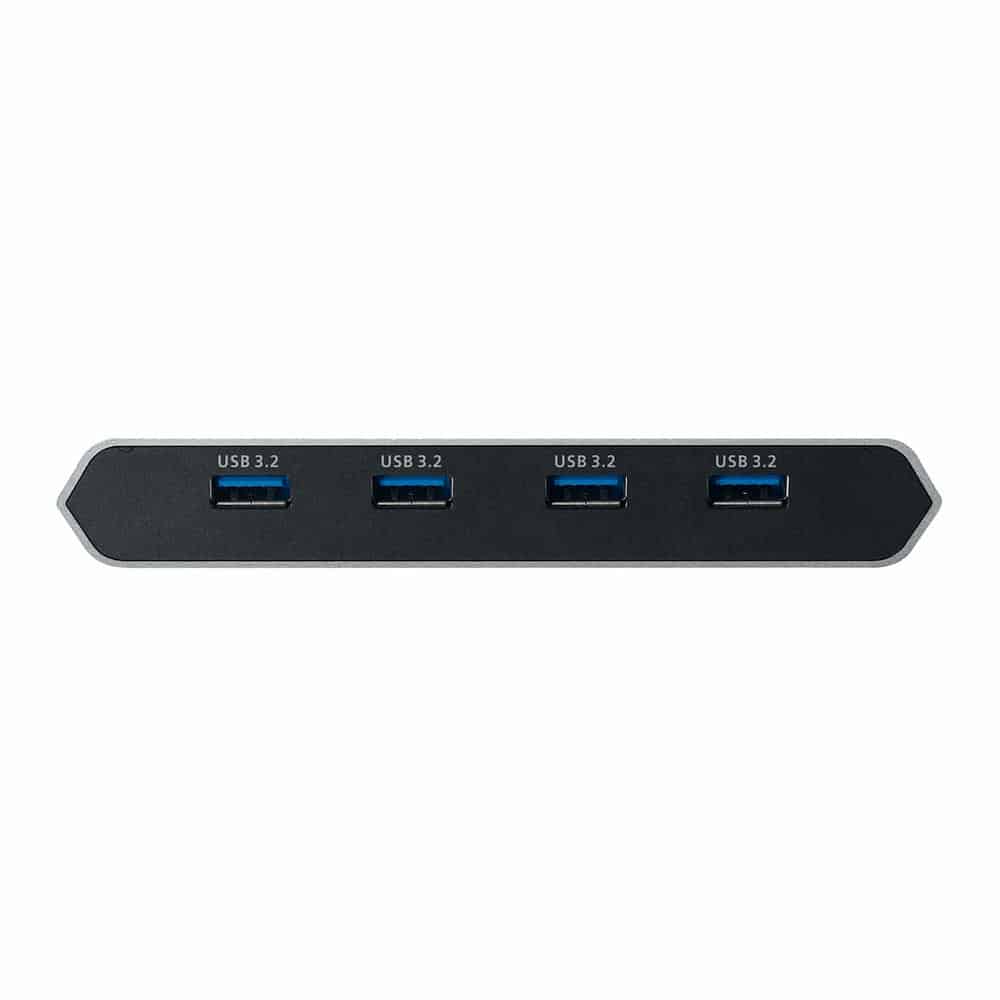 (image for) ATEN 2-Port 4K DisplayPort USB-C KVM Dock Switch with Power Pass-Through